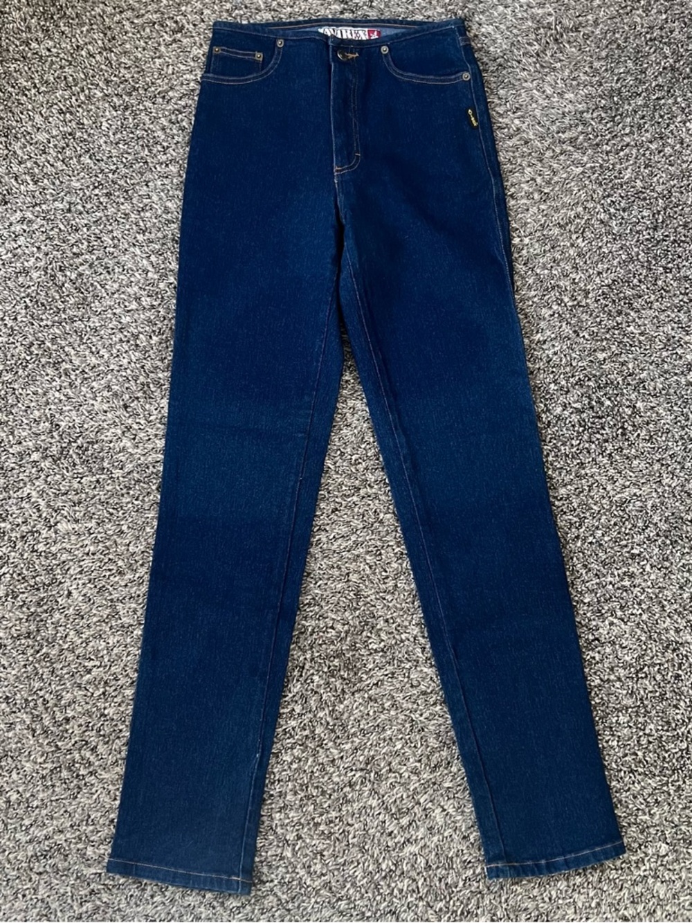 Vintage Avirex High Waisted Blue Slim Leg Denim Jeans Retro Western Americana
